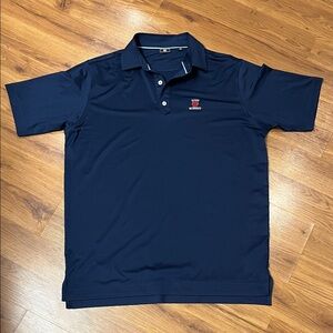 Men’s Blue FootJoy Golf Polo 2025 McBerry Tournament Issued Sz Large (B4)